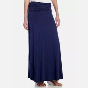 Max Studio Sophie Fold-over Stretch Jersey Maxi Skirt